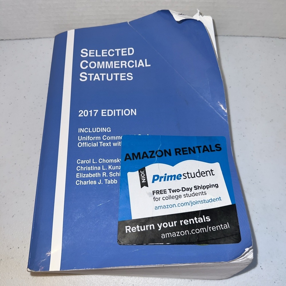 Selected Commercial Statutes : 2017 Edition Paperback Used Textbook